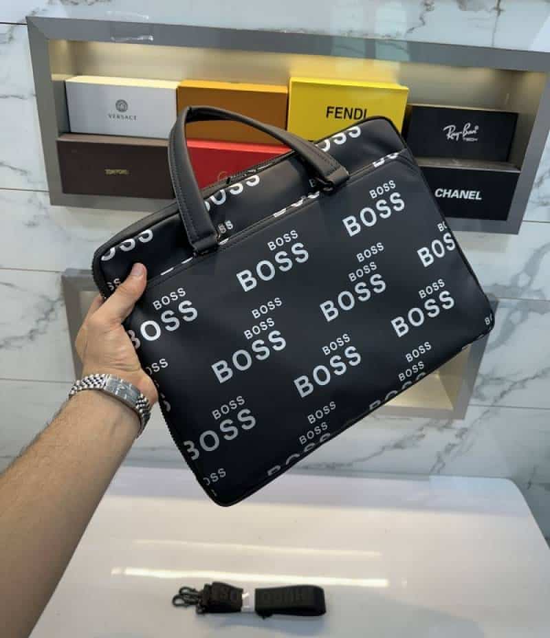 Hugo Boss Black Premium Classic Laptop Travelling Bag