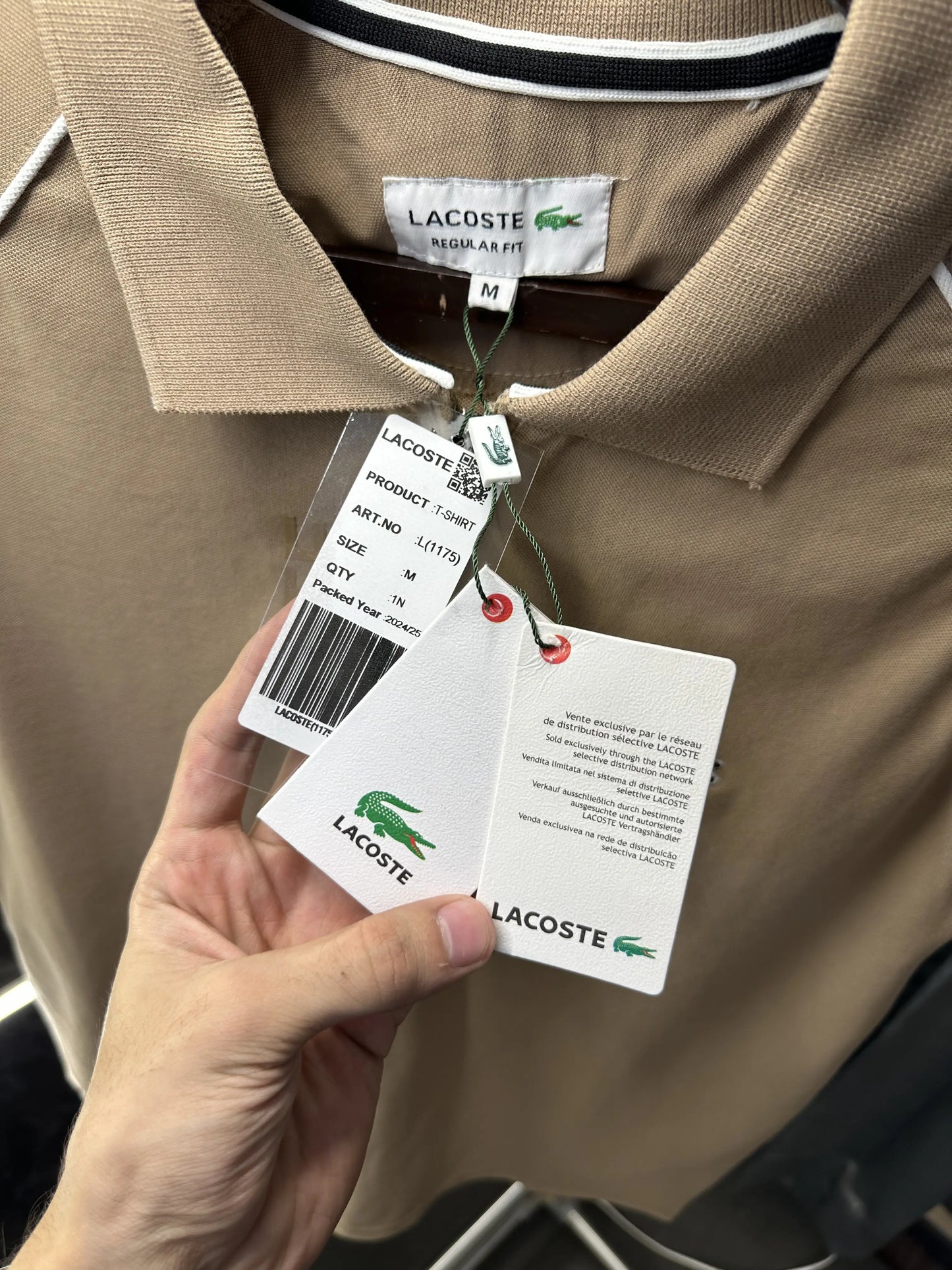 Lacost e Premium Polo Tshirt Brown