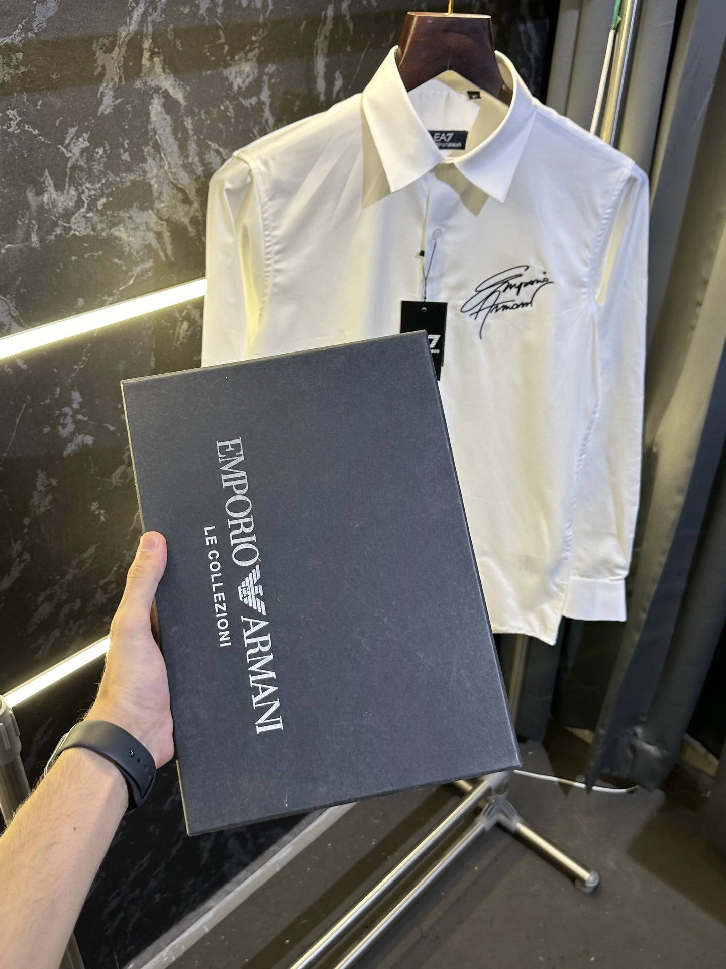 Emporio Arman i Store Article Shirt with Original packing ( White )