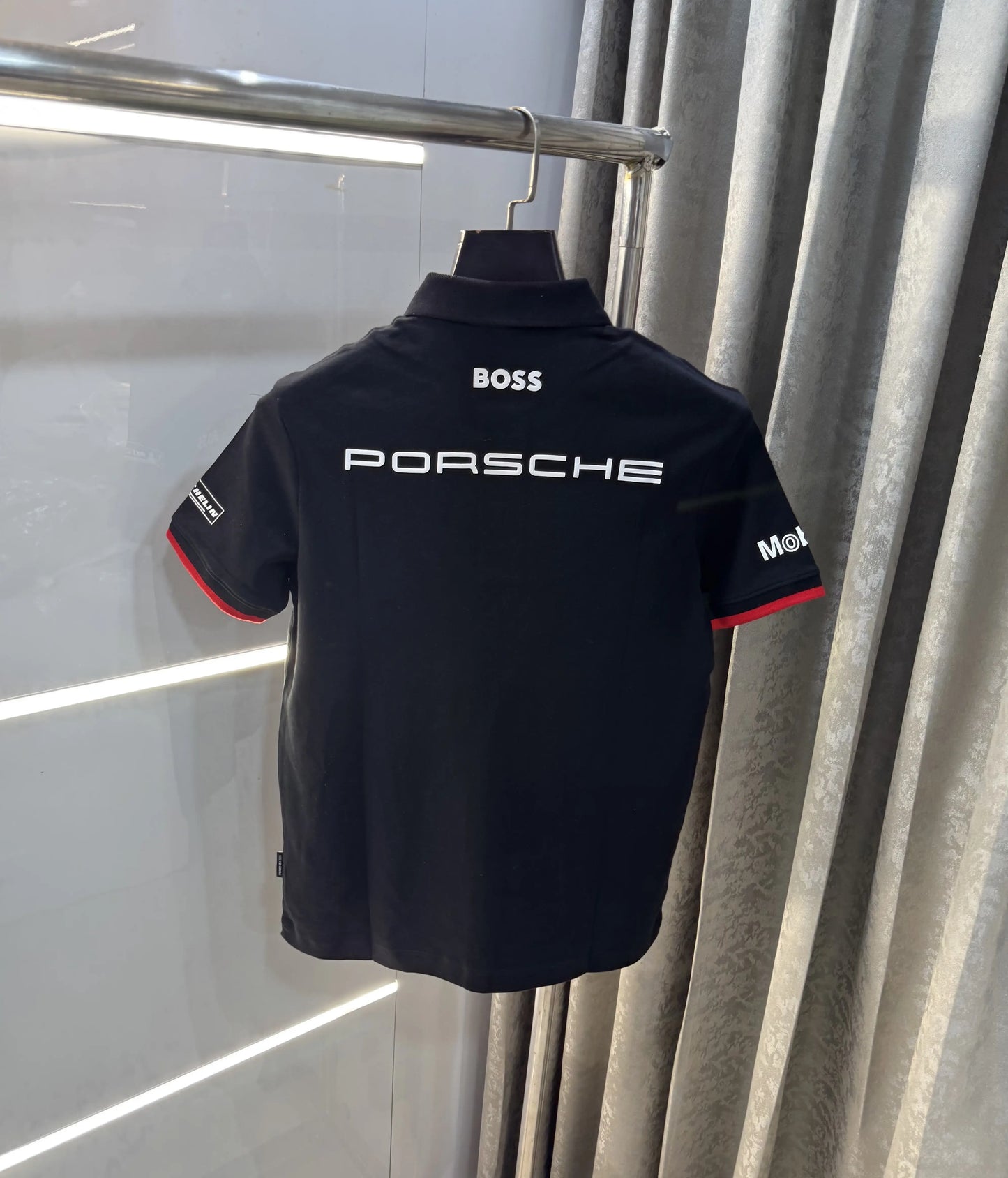 Hugo Bos s Black Porche Edition Premium Polo T-shirt