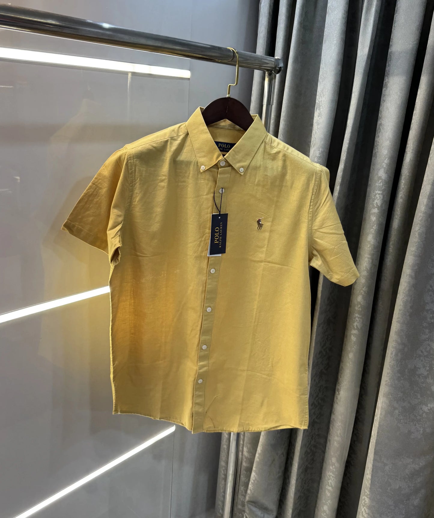 Ralph Lauren Mustard Premium Linen Shirt