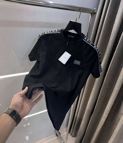 Balmai n Paris Black Designer Imported T-Shirt