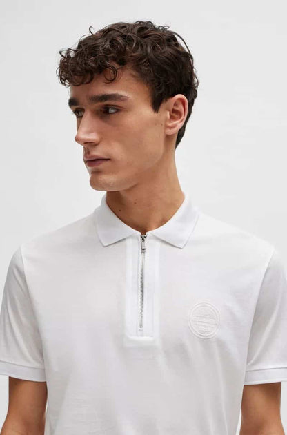 Hugo bos s x porsche White Classic Polo T-Shirt