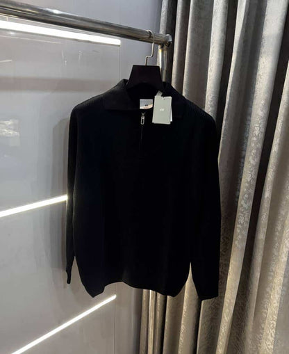 H &M Balck Premium Knitted Classic Pull over