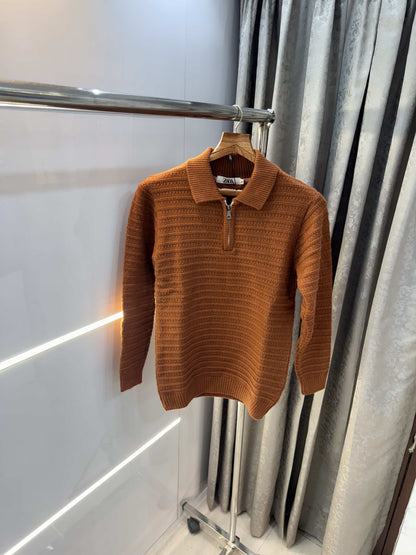 Zar a Rust Knitted Premium Pull Over