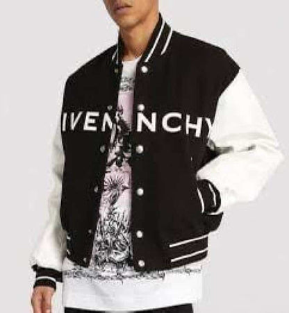 Givench y Paris Black Limited Edition Imported Varsity Jacket
