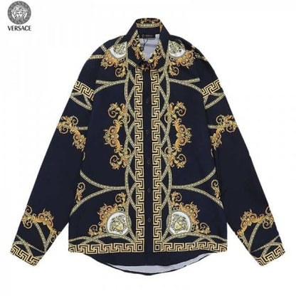 Versac e Couture Black Printed Imported Full Sleeves Shirt