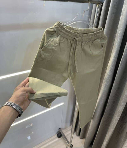 Zar a Light Olive 4 Premium Linen TrackPants