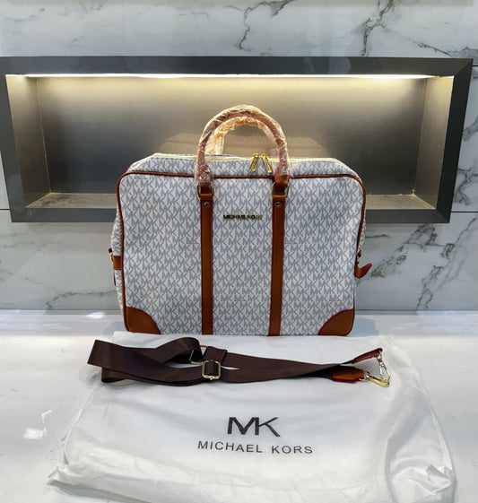 Michael  Kors Black MonogR@M! Lu..X..ury Laptop Bag