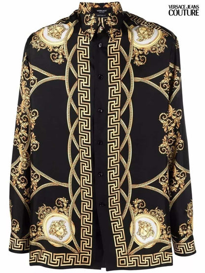 V3RSacE  Balck Printed Premium Shirt
