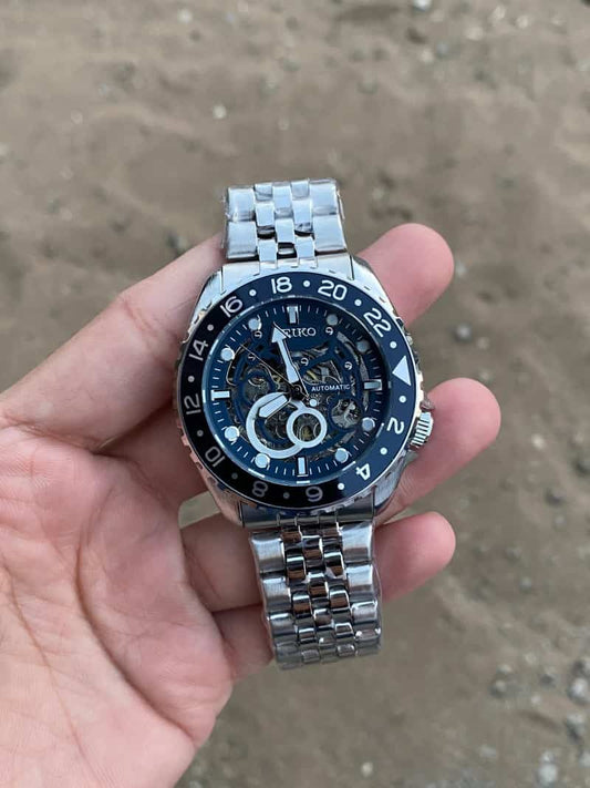 Seiko Automatic silver blue