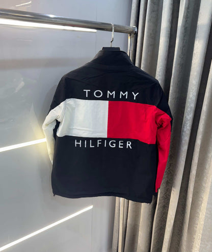 Tomm y Hilfiger Black Imported Premium Bomber Jacket