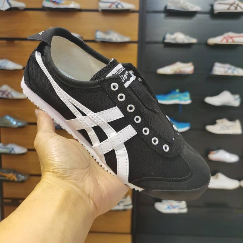 Onitsuka Tiger Mexico 66 Slip On Black White Sneakers For Mens (D-1881)