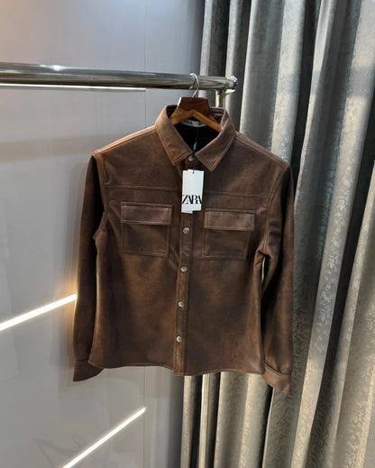 Zar a Brown Imported Premium Sweado Jacket