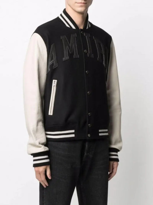 AMIR_I PREMIUM VARSITY JACKET BLACK