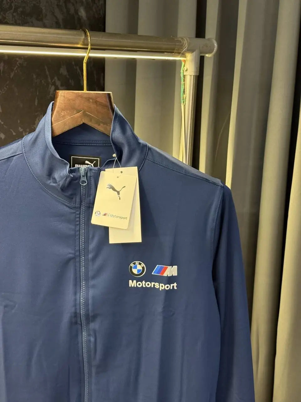 Pum a BMW Motorsport Zipper Jacket (Petrol blue)