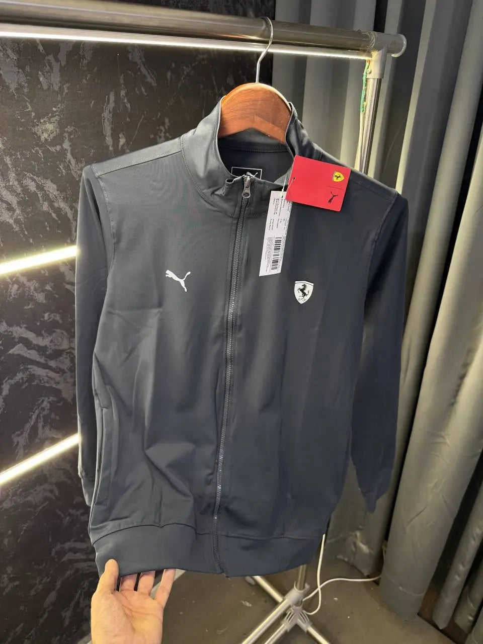 Pum a Ferrari Zipper Jacket (Dark Grey)
