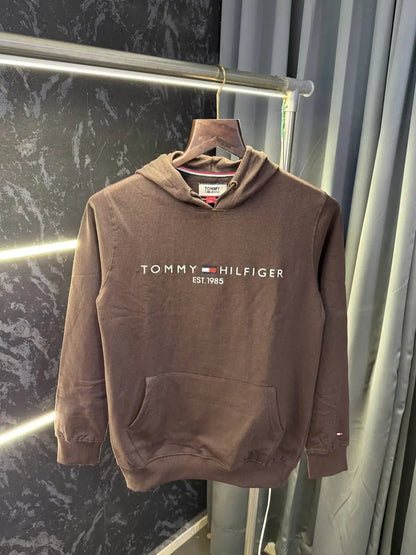 Tommy_Hilfiger Store Article Hoodie (Brown)