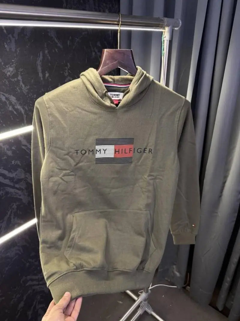 Tommy_Hilfiger Store Article Hoodie (Green)