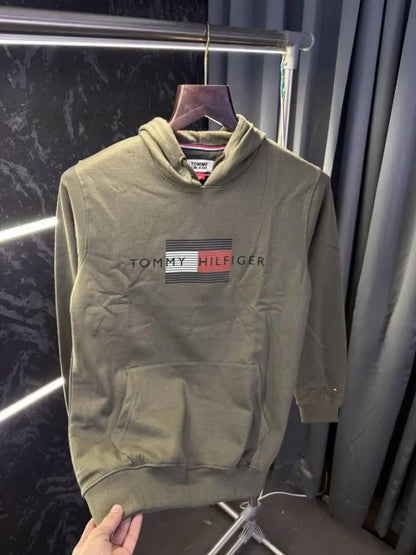 Tommy_Hilfiger Store Article Hoodie (Green)