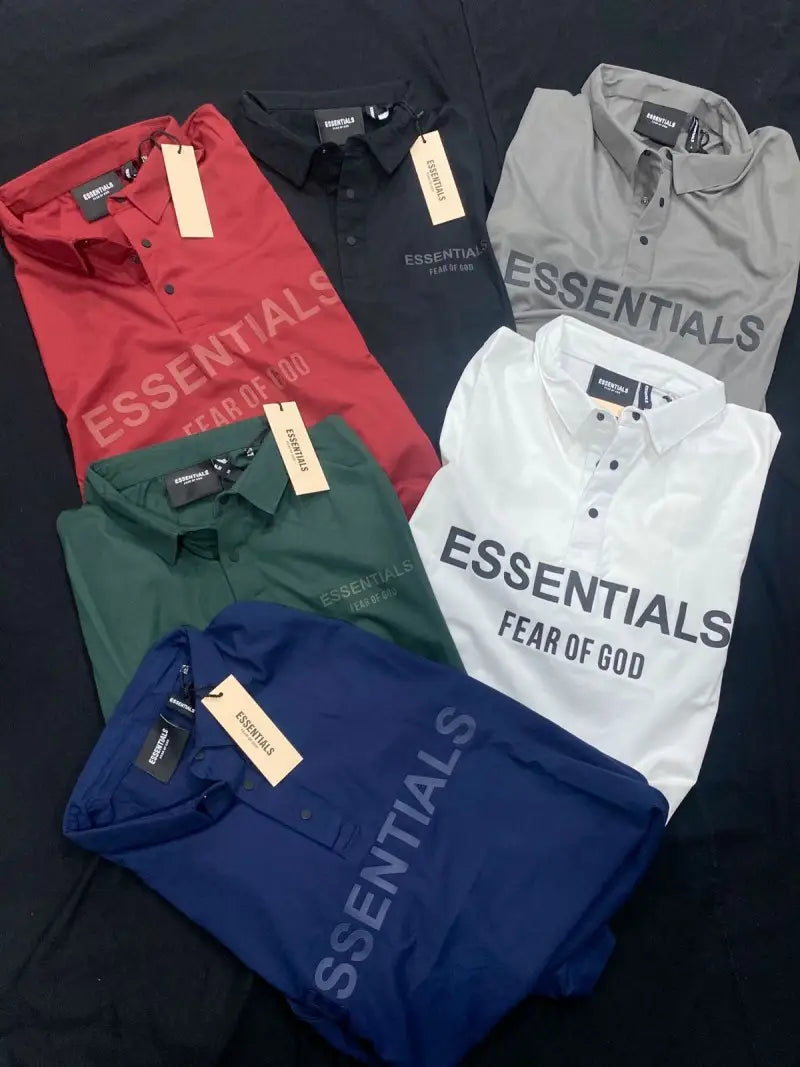 Essential Fog Double print Polo Tshirt black