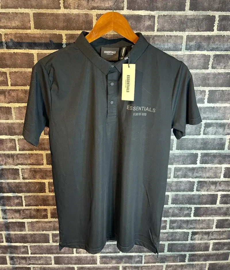 Essential Fog Double print Polo Tshirt black