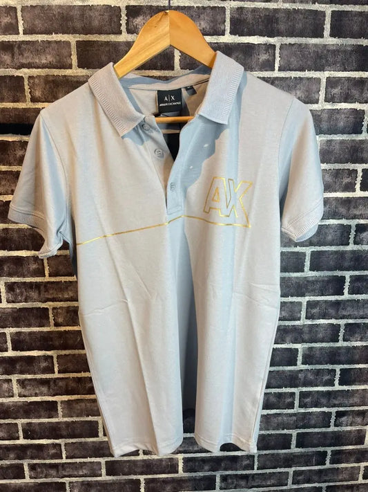 Armani exchange premium polo tshirt GREY