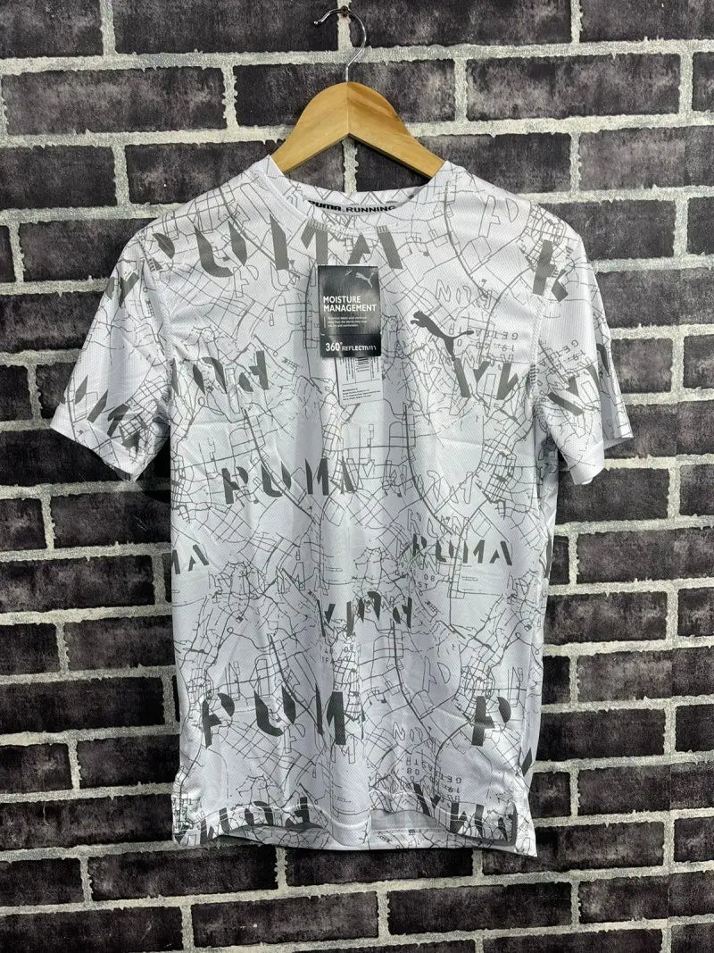 PUMA LYCRA TSHIRT STORE ARTICLE WHITE - (127)