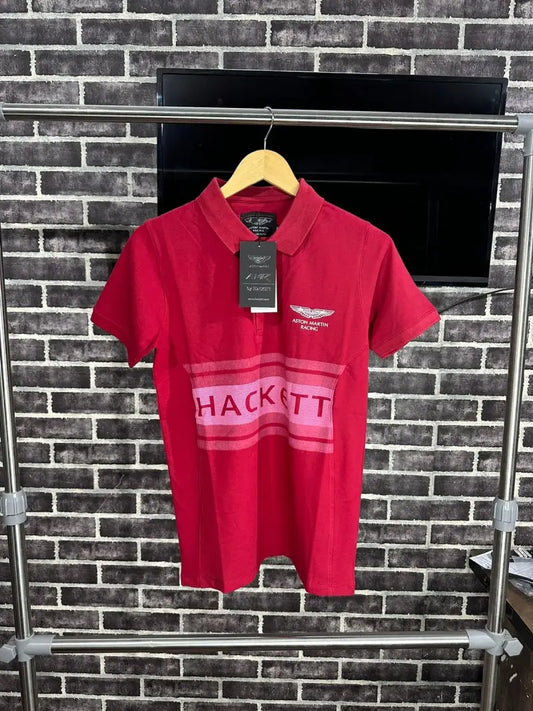 Hackett London Premium Polo Tshirt Red