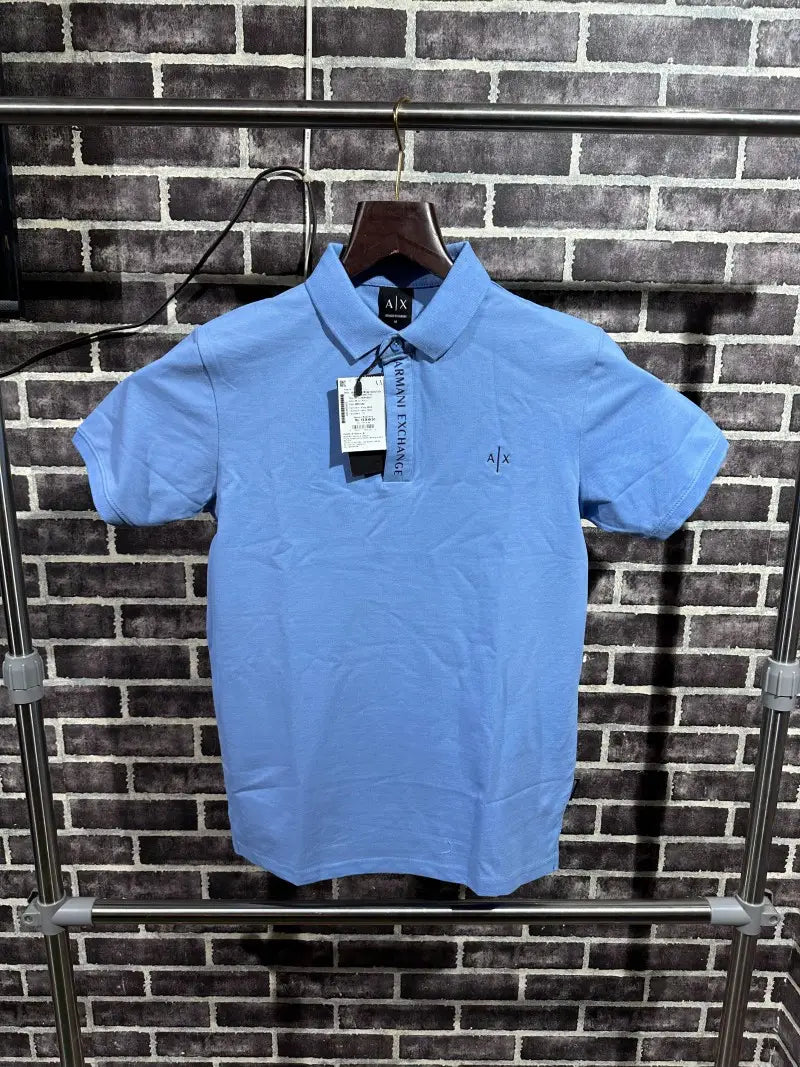 Emporio Armani Premium Polo Tshirt Sky Blue - (126)
