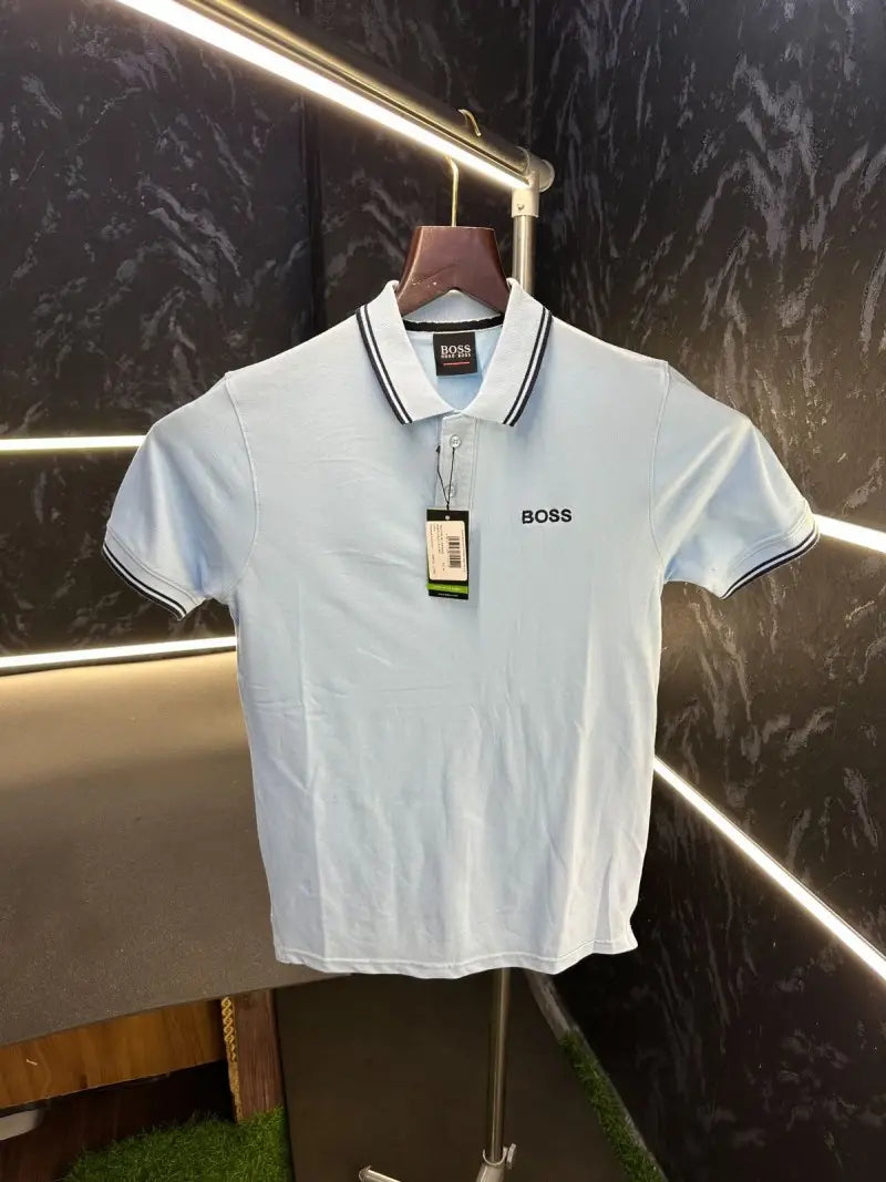Hugo Boss Premium Polo Tshirt Sky Blue