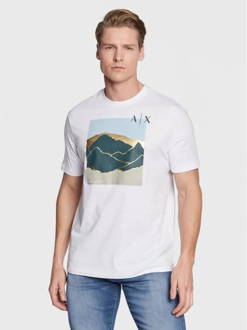 Emporio Armani Round Neck Premium Tshirt White - (121)