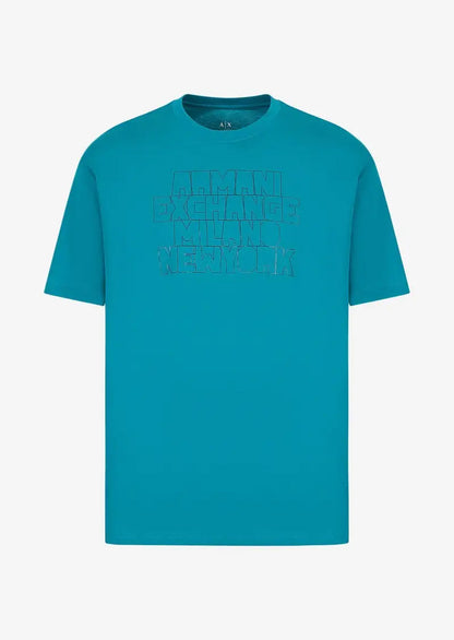 Emporio Armani Round Neck Premium Tshirt Blue - (121)