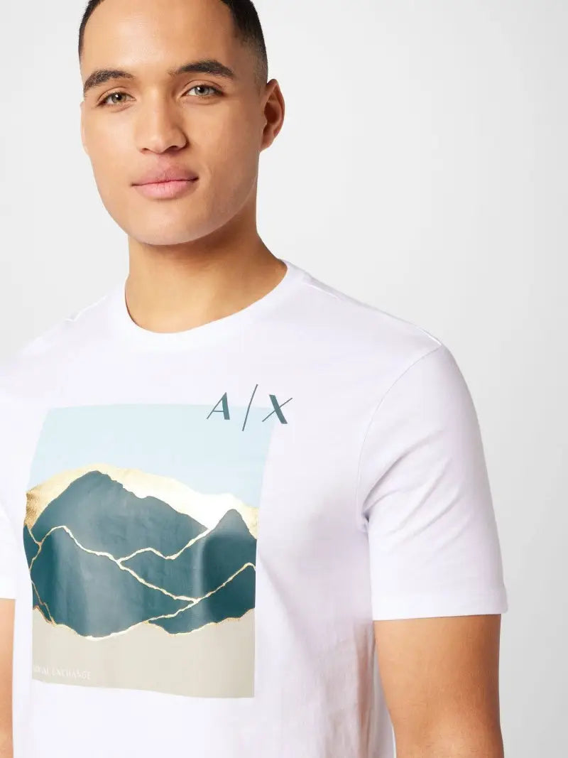 Emporio Armani Round Neck Premium Tshirt White - (121)