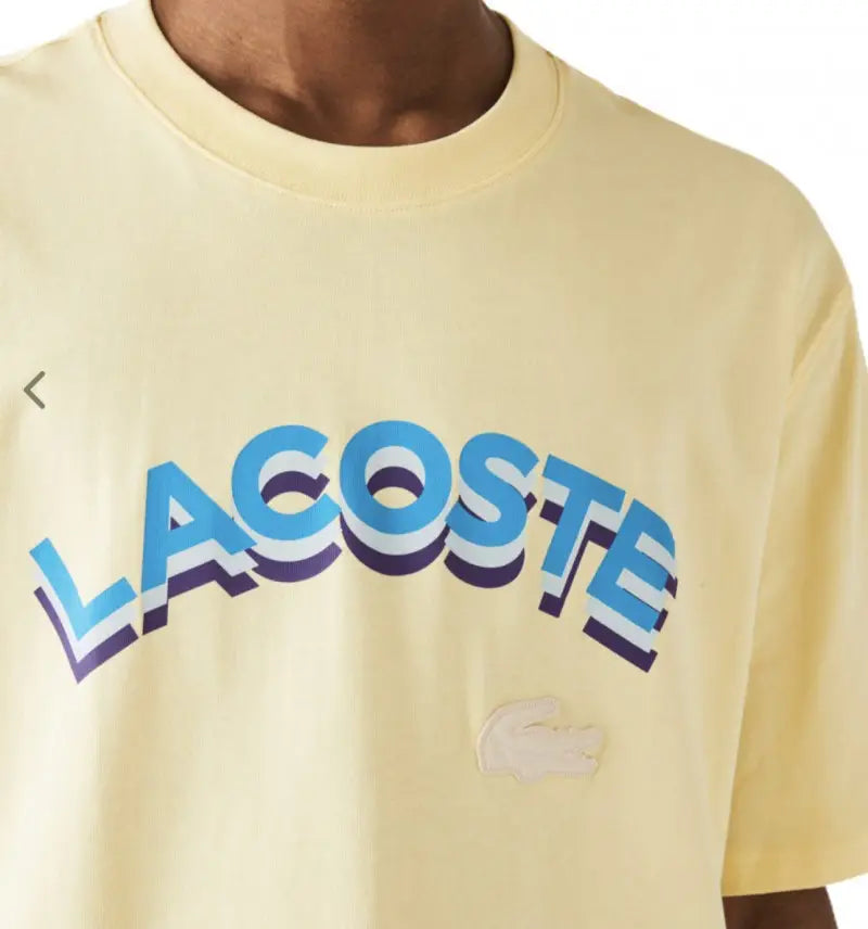 Lacostte Premium Round Neck Tshirt Yellow Store article