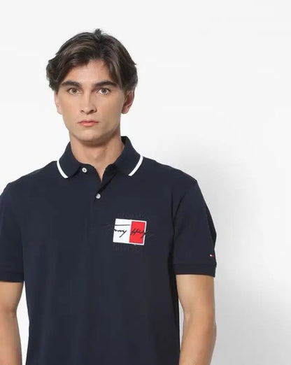 Tommy Hilfiger Premium Polo Tshirt Navy