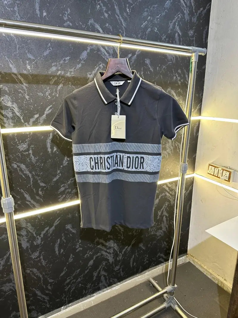Christian Dior Premium Store article Polo Tshirt dark grey