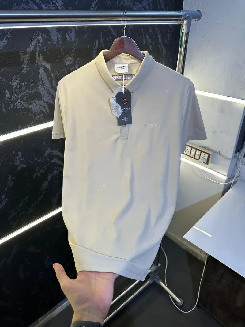 Essential Fog Fear Of God Premium Polo Tshirt Cream