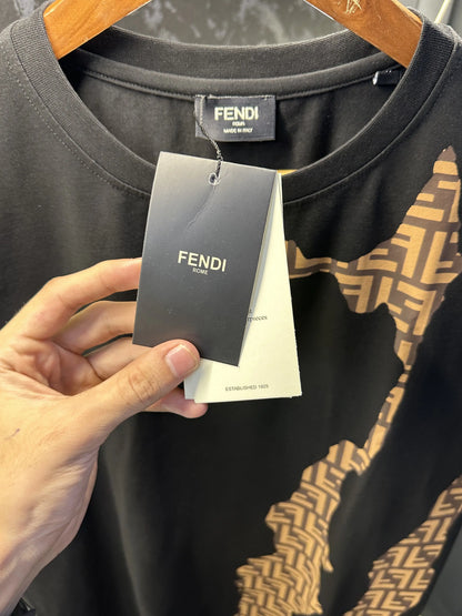 FEND I PREMIUM ROUND NECK TSHIRT BLACK