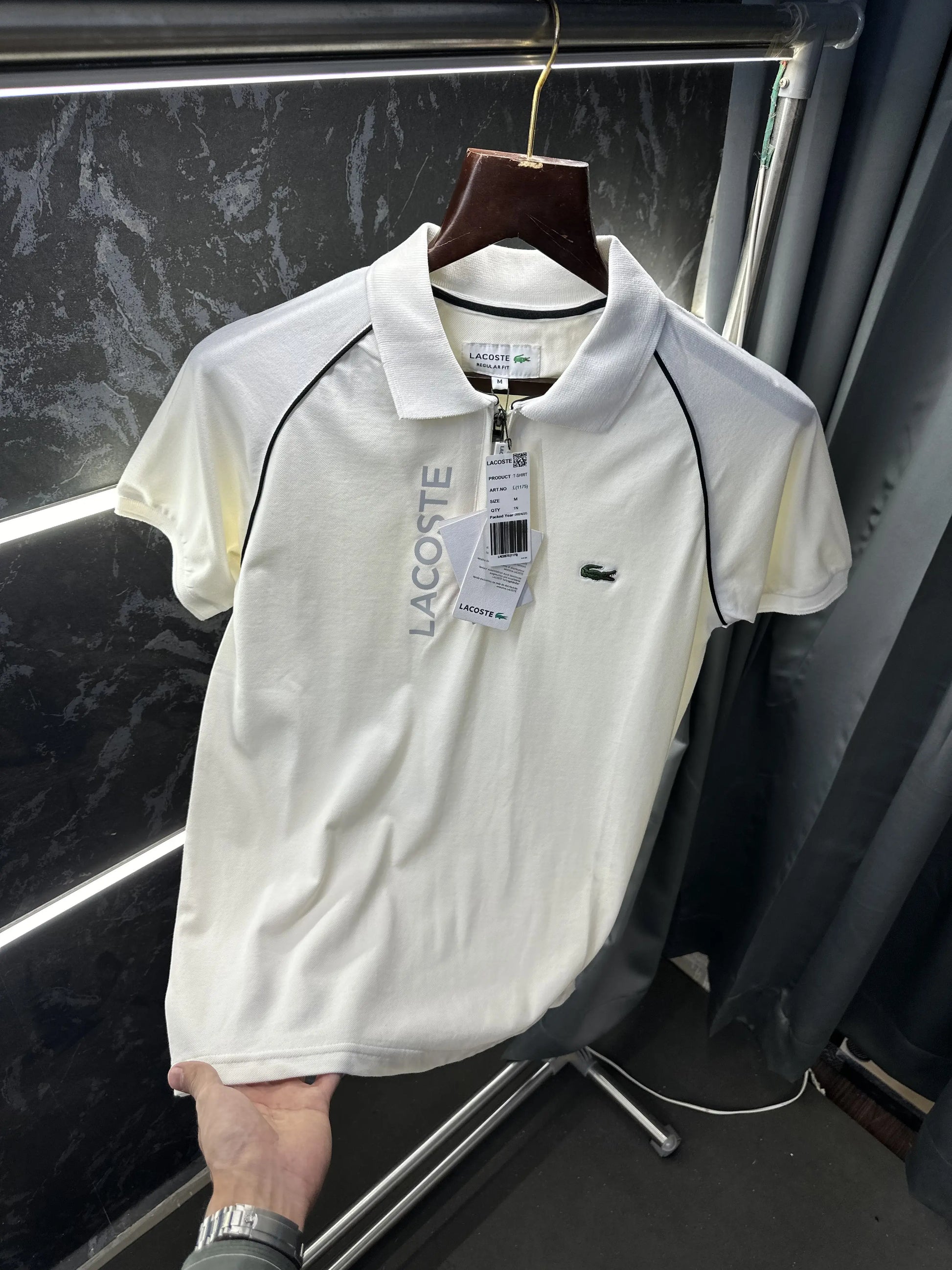 Lacost e Premium Polo Tshirt White