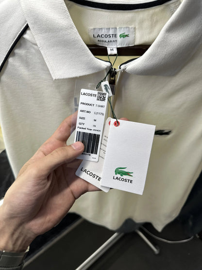 Lacost e Premium Polo Tshirt White