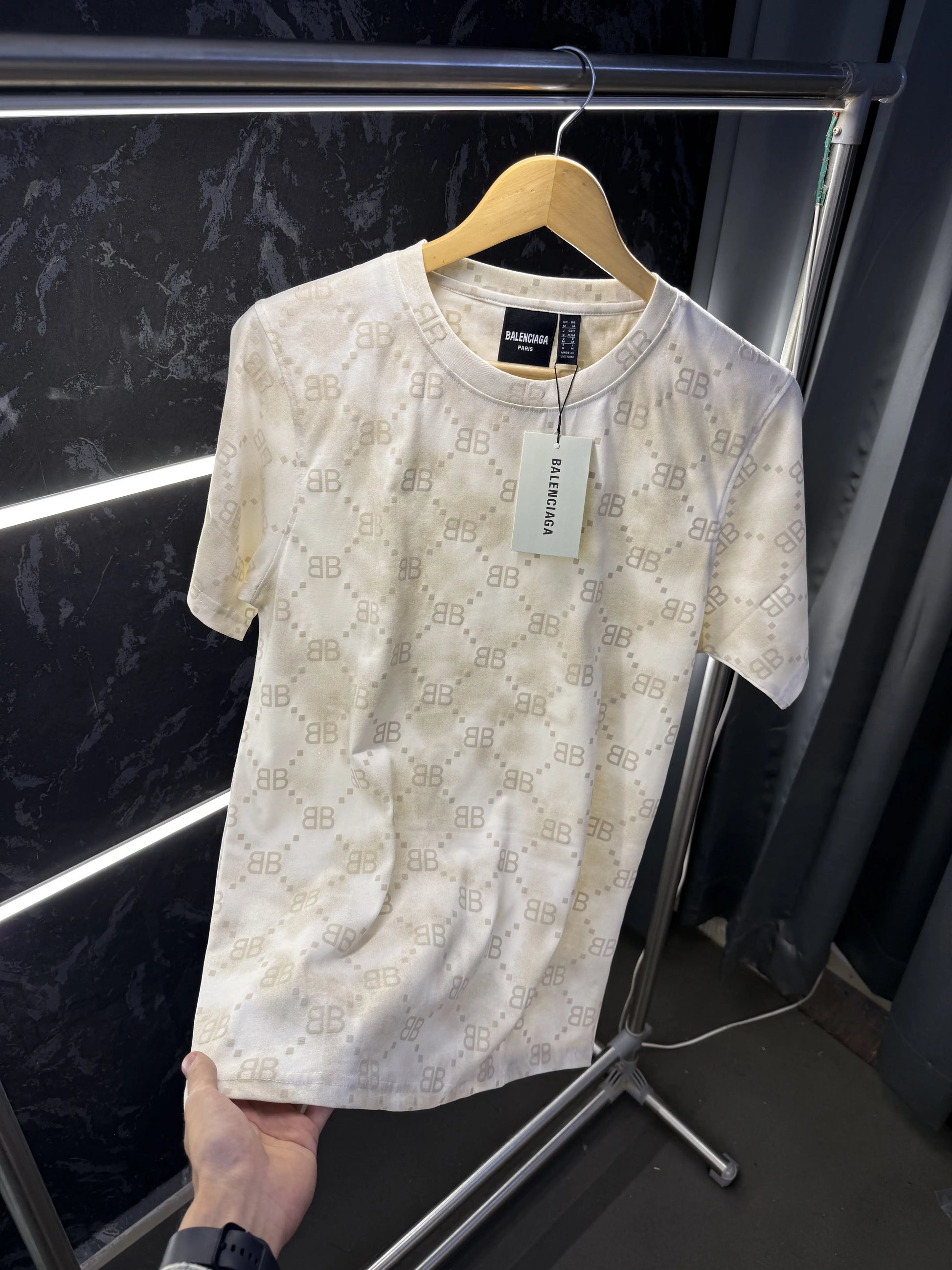 Balenciaga Paris Embossed Monogram Tshirt