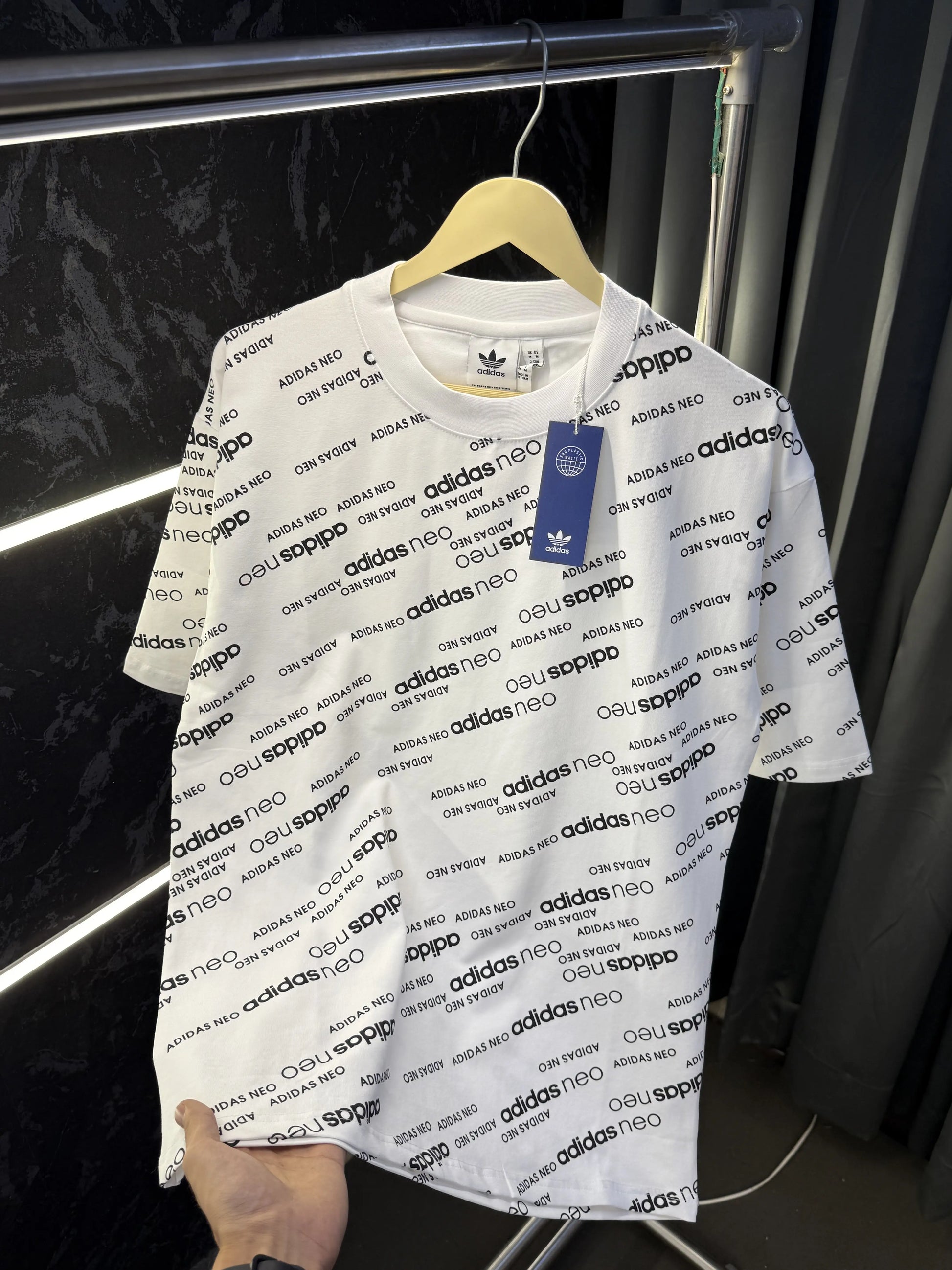 Adida s Neo Premium Round Neck Tshirt White