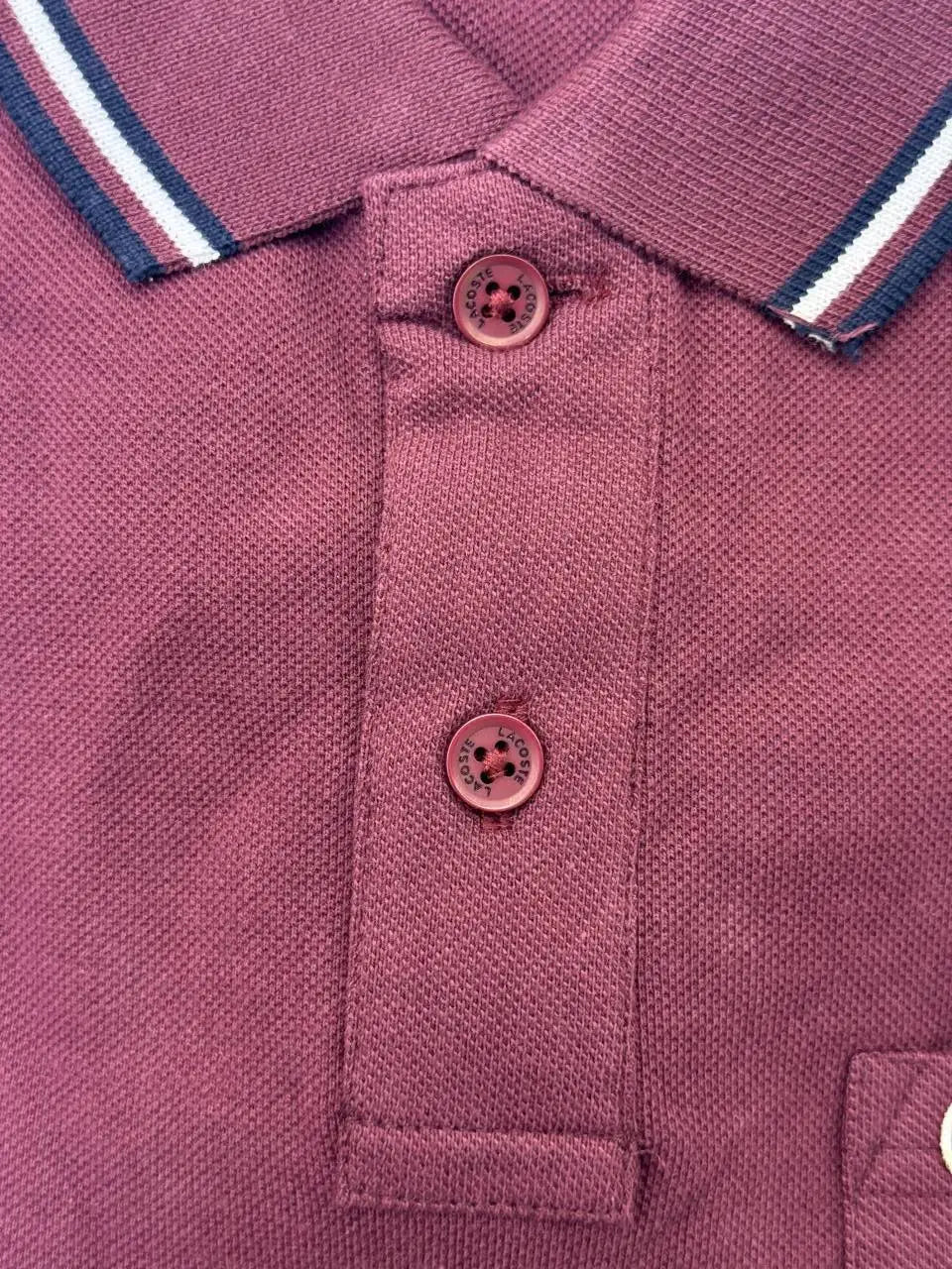 Lacost e Premium Polo Tshirt with Pocket (Maroon)