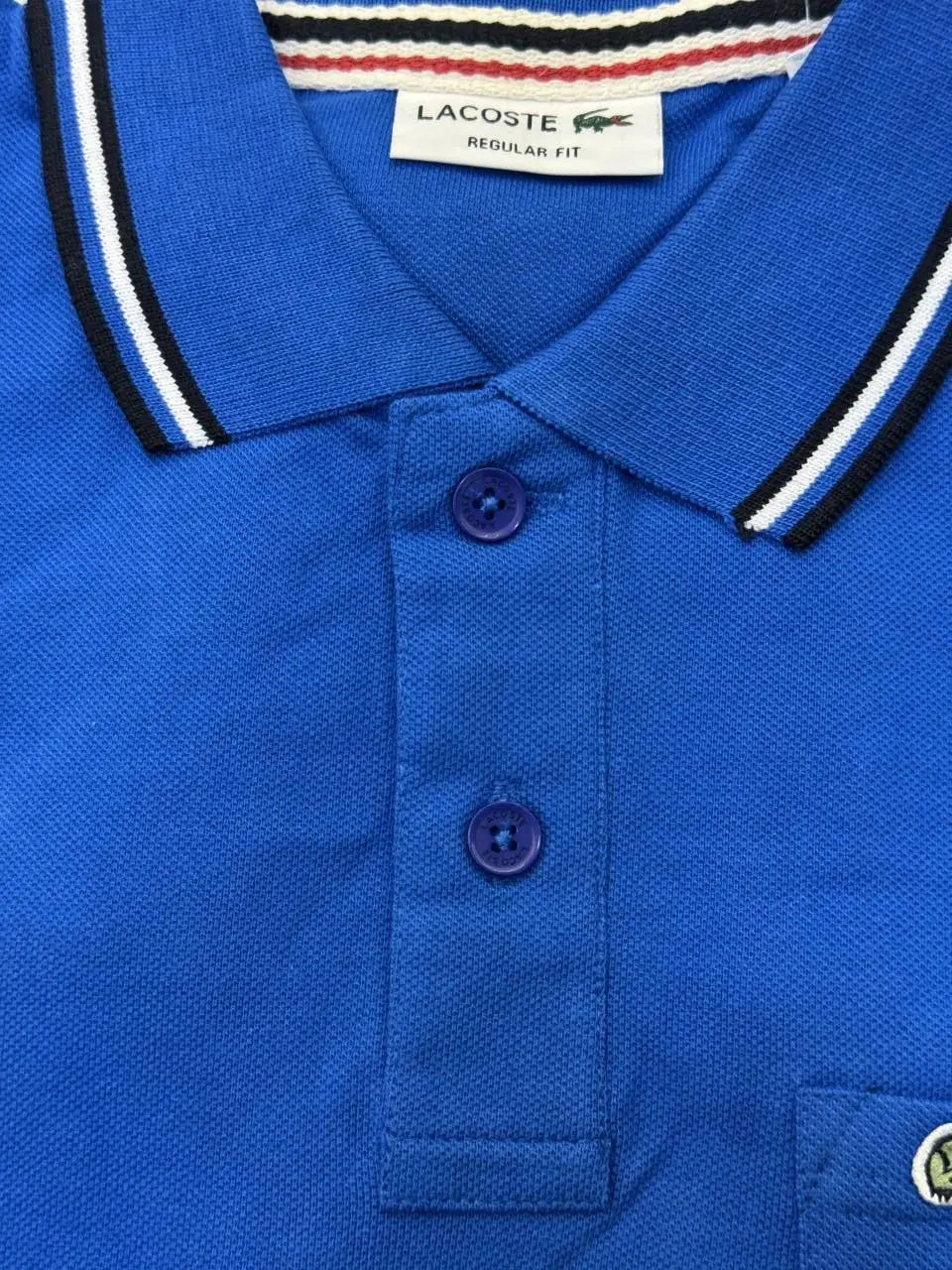 Lacost e Premium Polo Tshirt with Pocket (Royal blue)