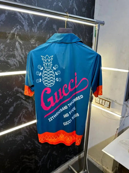 SALE Gucc_i Bowling Graphic Print Shirt Store article ( No Return No Exchange On This Product )