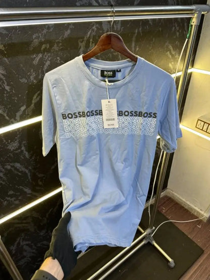 SALE Hugo_Boss Premium Store Article Round Neck Tshirt No Return No Exchange On This Product
