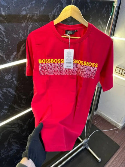 SALE Hugo_Boss Premium Store Article Round Neck Tshirt No Return No Exchange On This Product