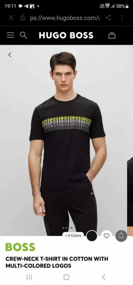 SALE Hugo_Boss Premium Store Article Round Neck Tshirt No Return No Exchange On This Product