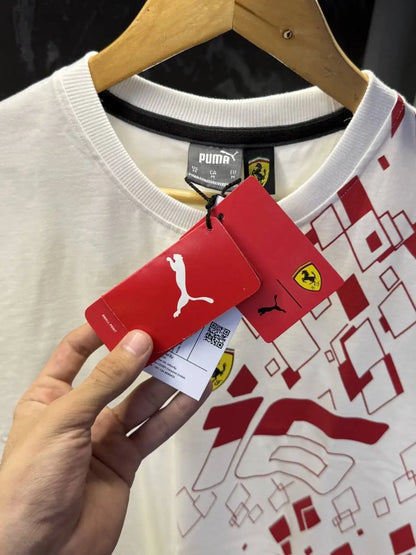 Pum a Scuderia Ferrari Round Neck Tshirt with Box Packing